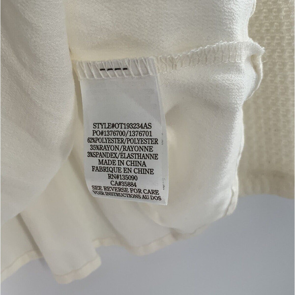 Altar'd State Blouse Women Sz XS Boho Babydoll Long Sleeve Oversized Waffle Knit - Picture 11 of 11